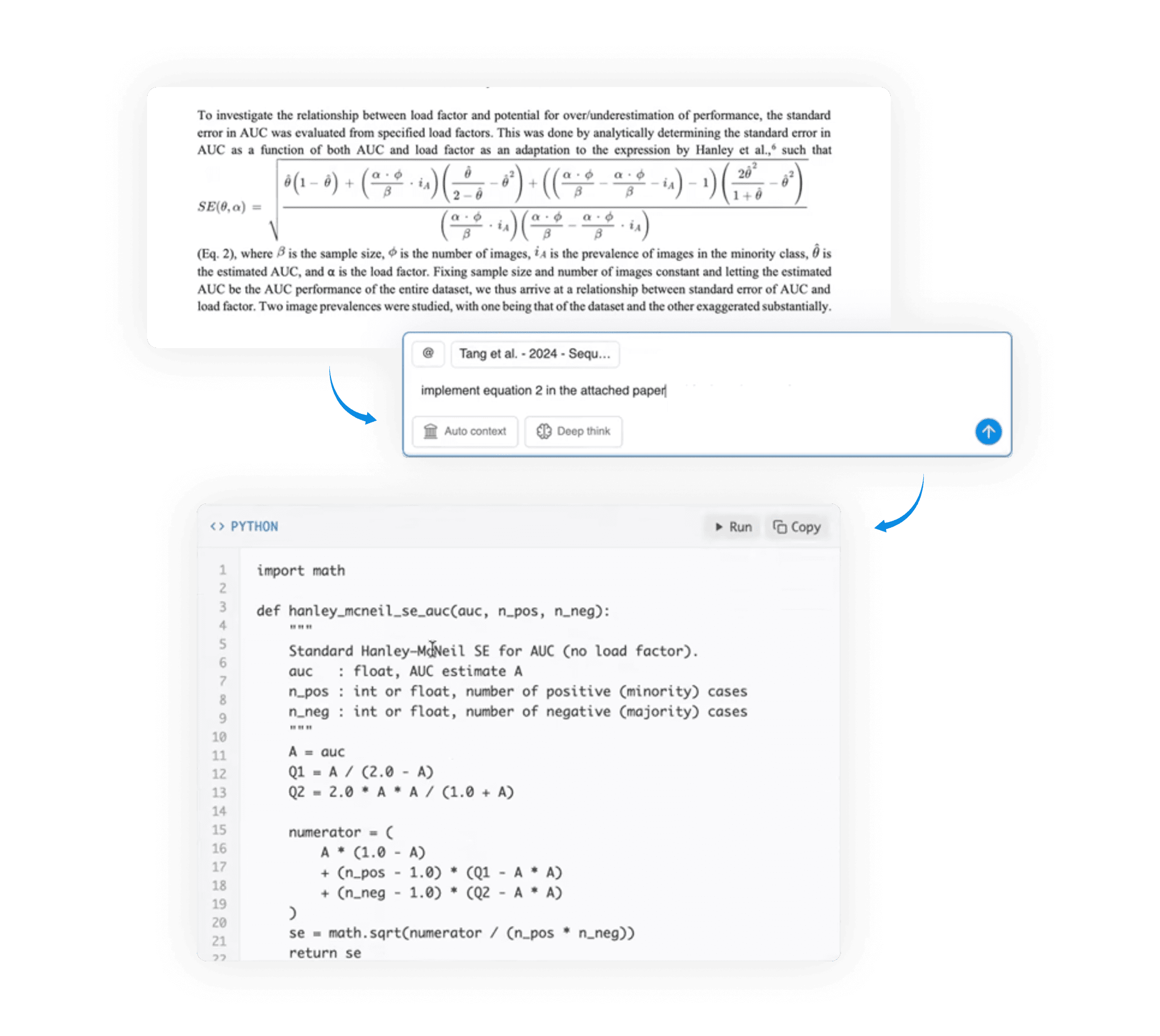 DeepTutor running code from a paper and preparing slides
